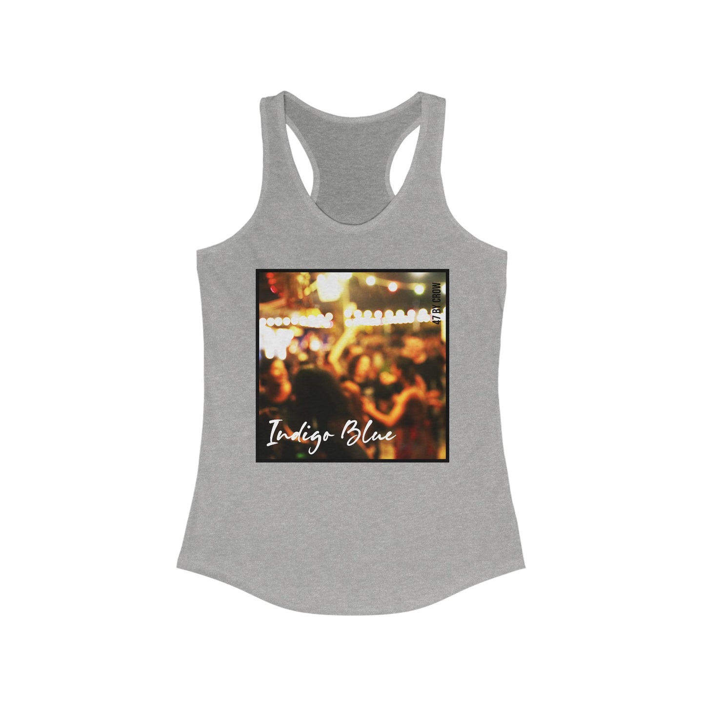 Indigo Blue Women's Ideal Racerback Tank - Casual Summer Style for Music Lovers