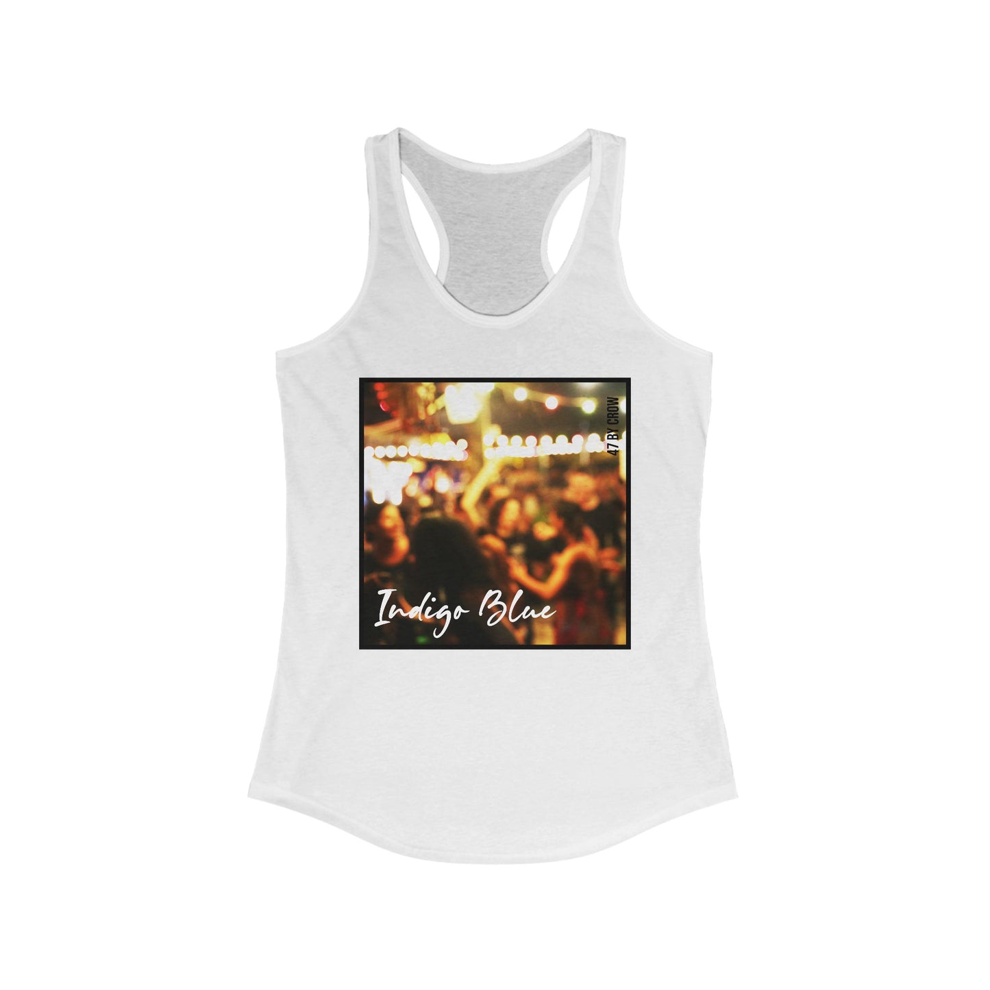 Indigo Blue Women's Ideal Racerback Tank - Casual Summer Style for Music Lovers