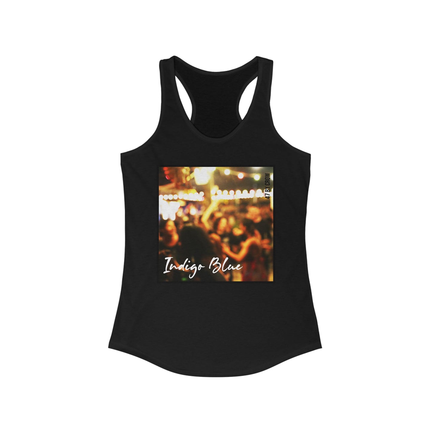 Indigo Blue Women's Ideal Racerback Tank - Casual Summer Style for Music Lovers